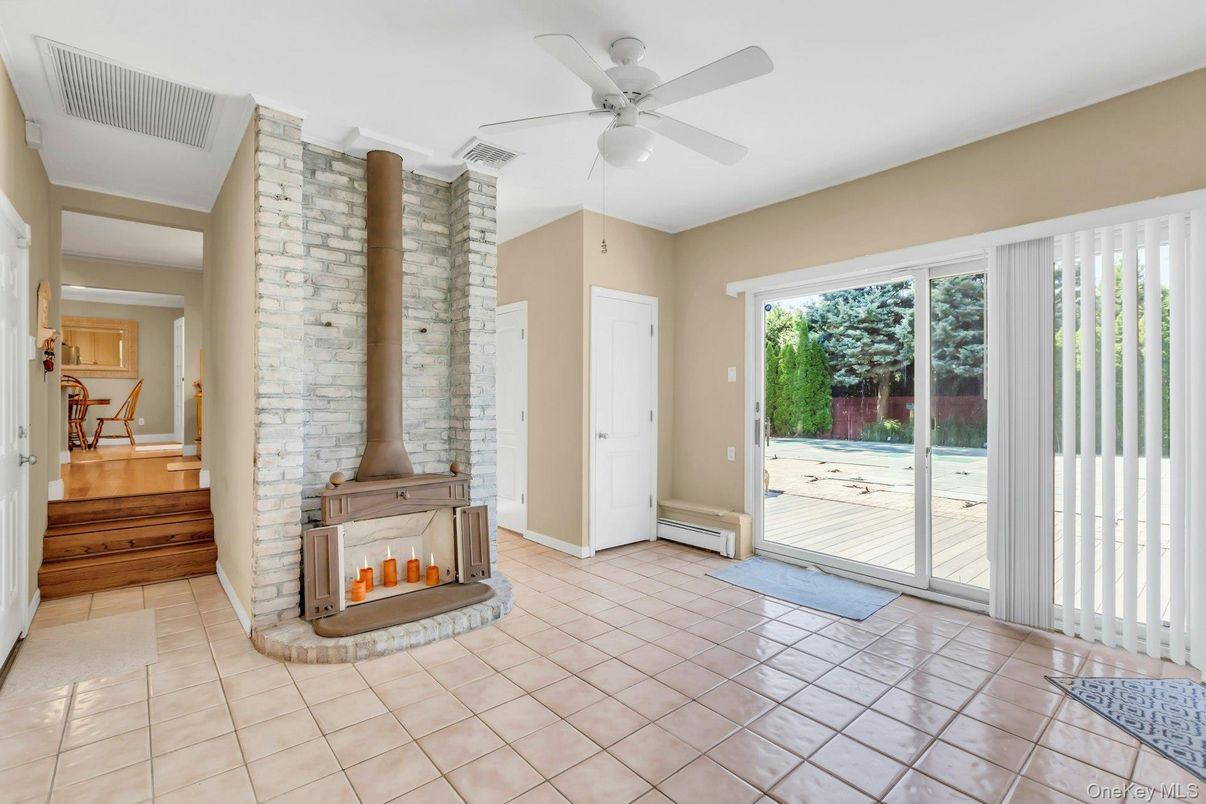 Fireplace, Interior, Stone Walls