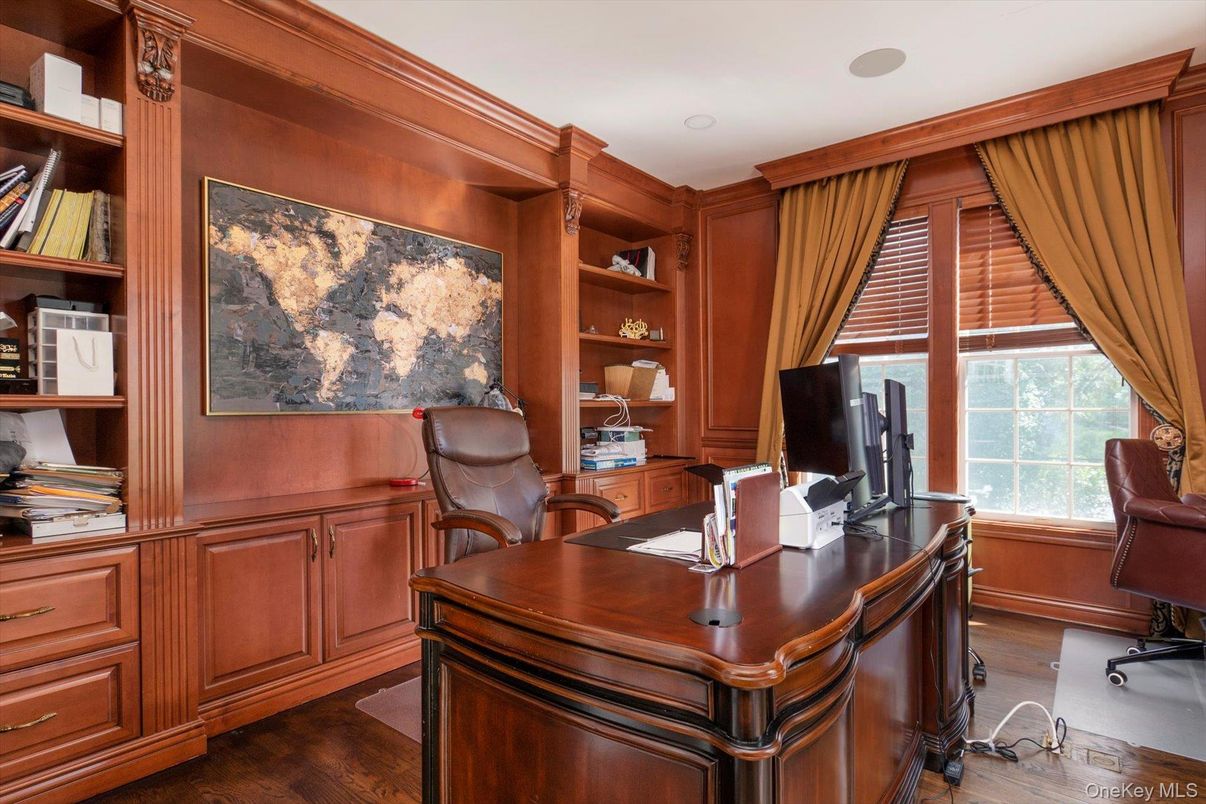 Home Office, Interior, Wood Texture Flooring