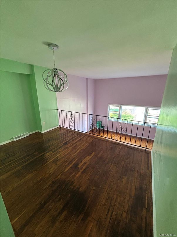 Chandelier, Empty room, Interior, Wood Texture Flooring