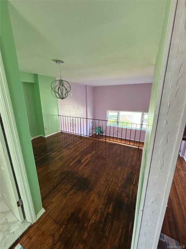 Chandelier, Empty room, Interior, Pendant Lights, Wood Texture Flooring