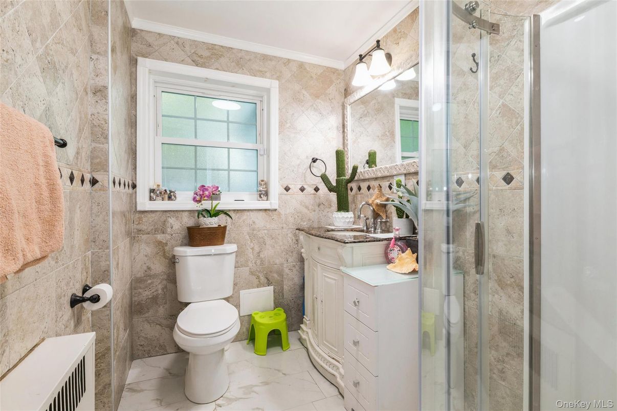 Bathroom, Glass Shower, Interior, Marble