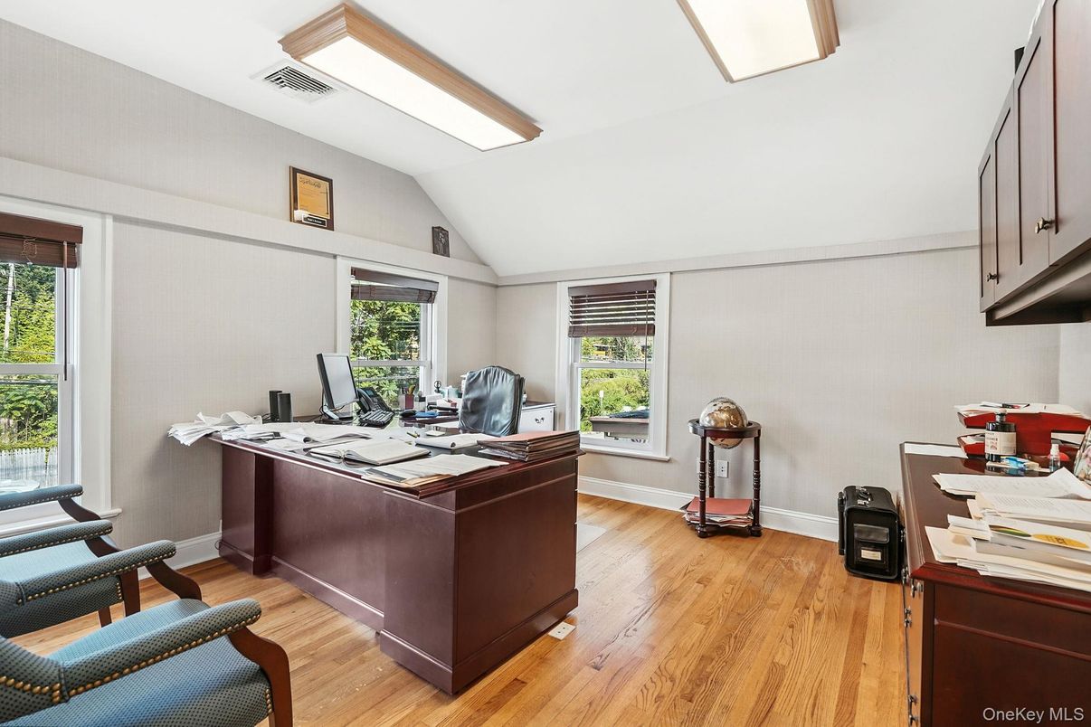 Home Office, Interior, Wood Texture Flooring