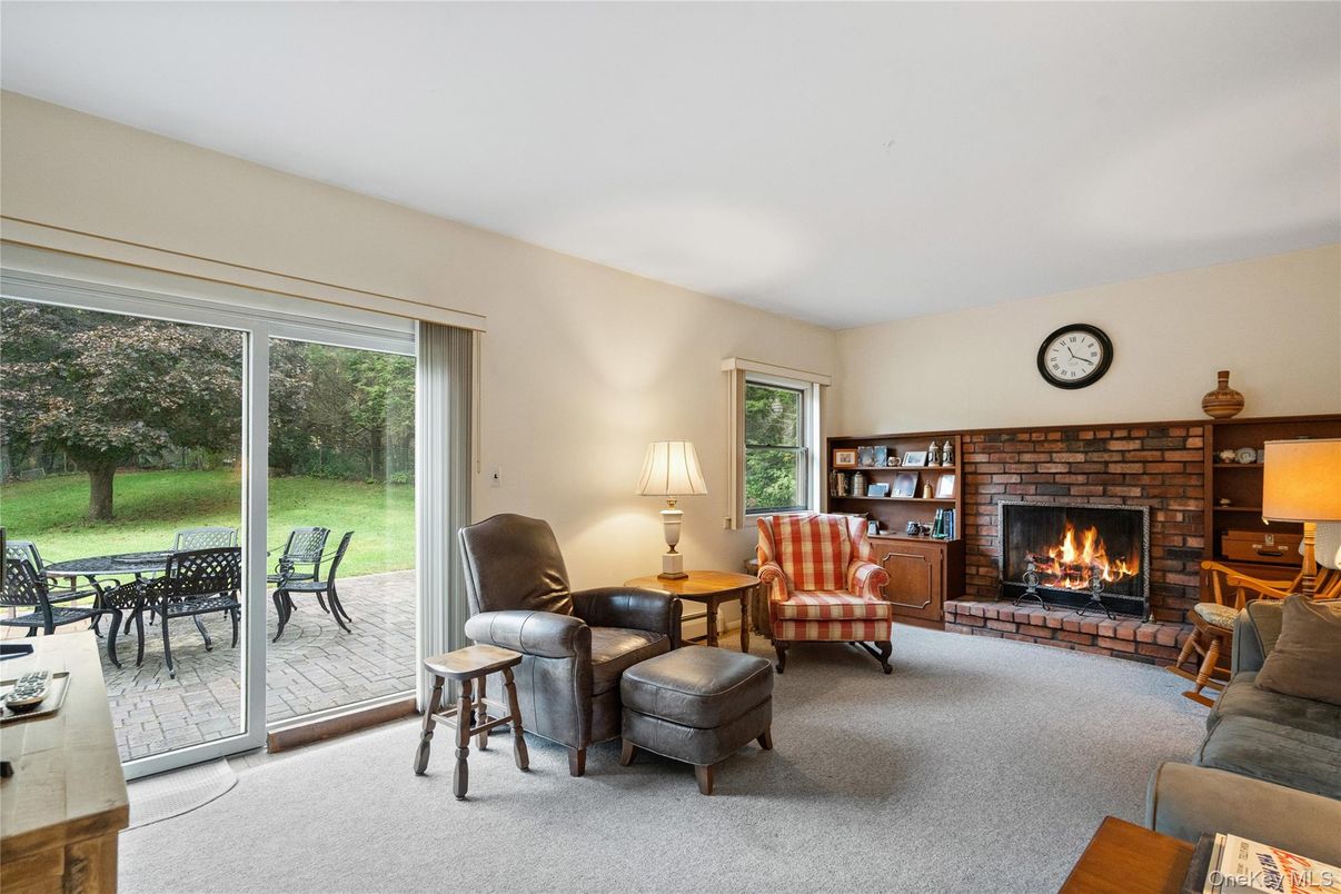 Fireplace, Interior, Living room, Stone Walls