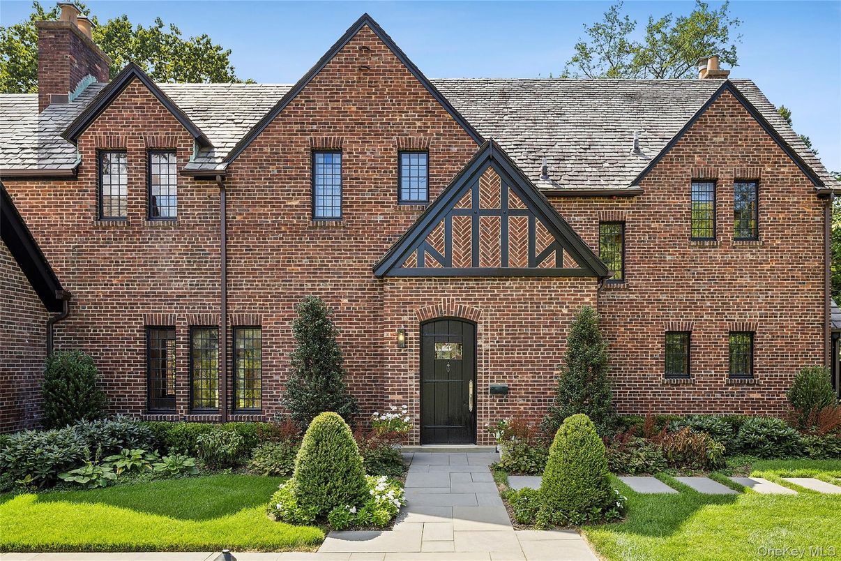 Exterior, Facade, Brick Facade, Tudor Revival