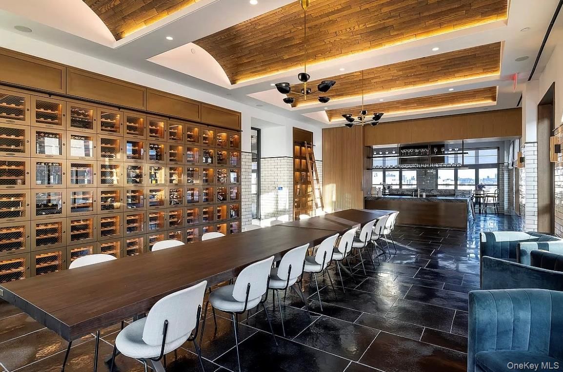 Dining room, Interior, Pendant Lights, Recessed Lighting, Wooden Ceilings