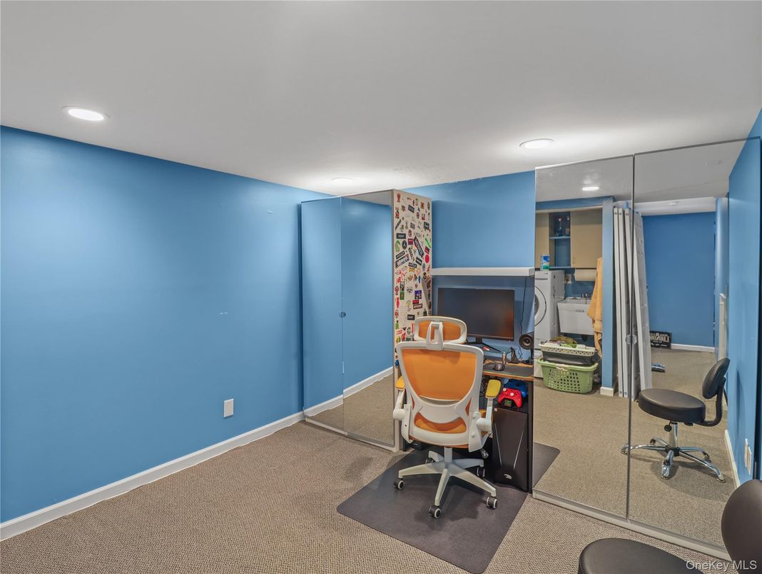 Home Office, Interior, Recessed Lighting