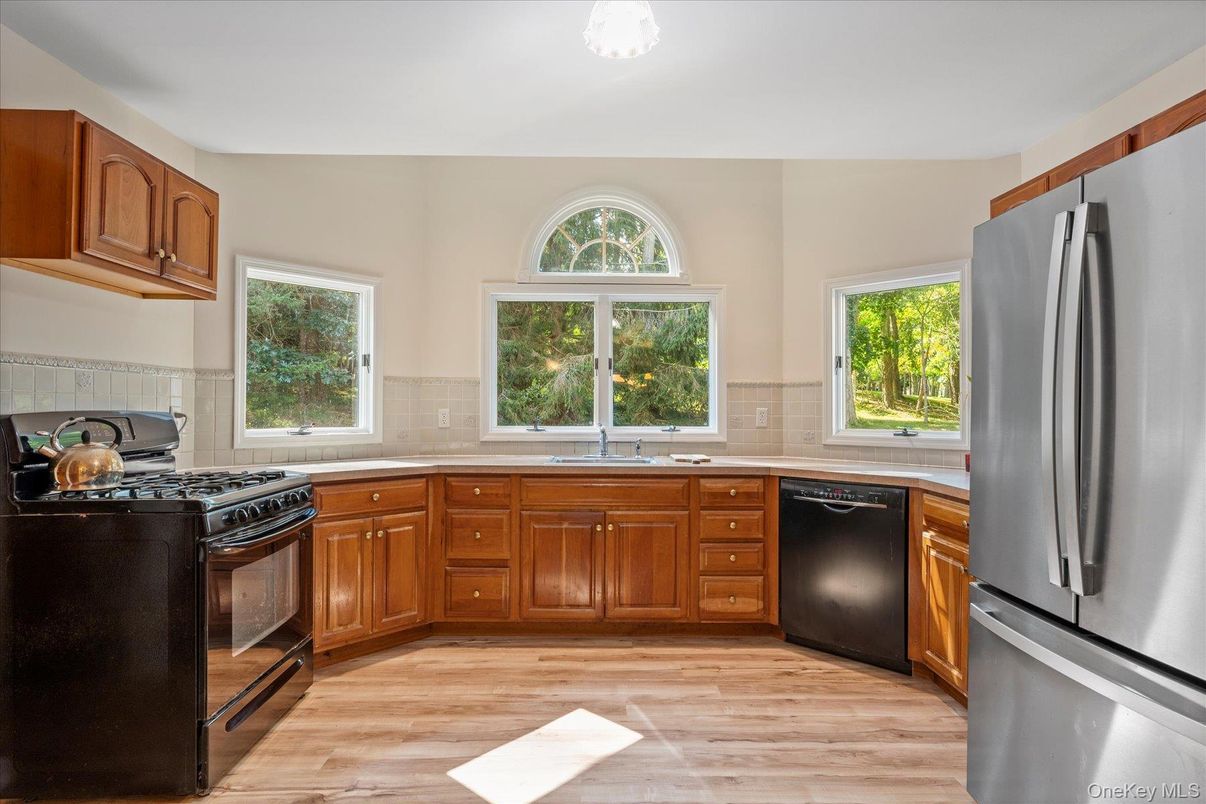 Interior, Kitchen, Wood Texture Flooring