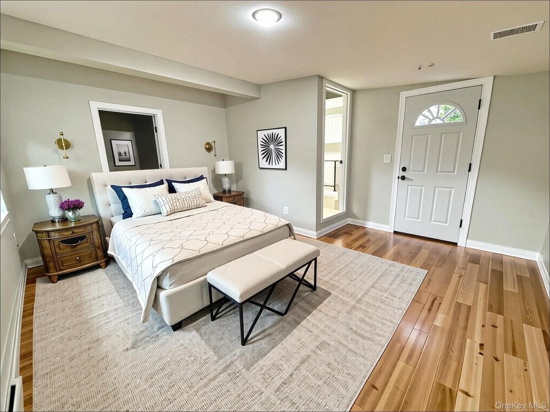 Bedroom, Interior, Wood Texture Flooring