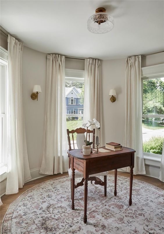 Home Office, Interior, Wood Texture Flooring