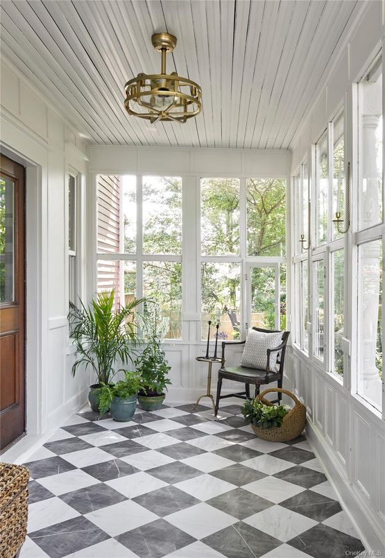 Interior, Marble, Pendant Lights, Sun Room