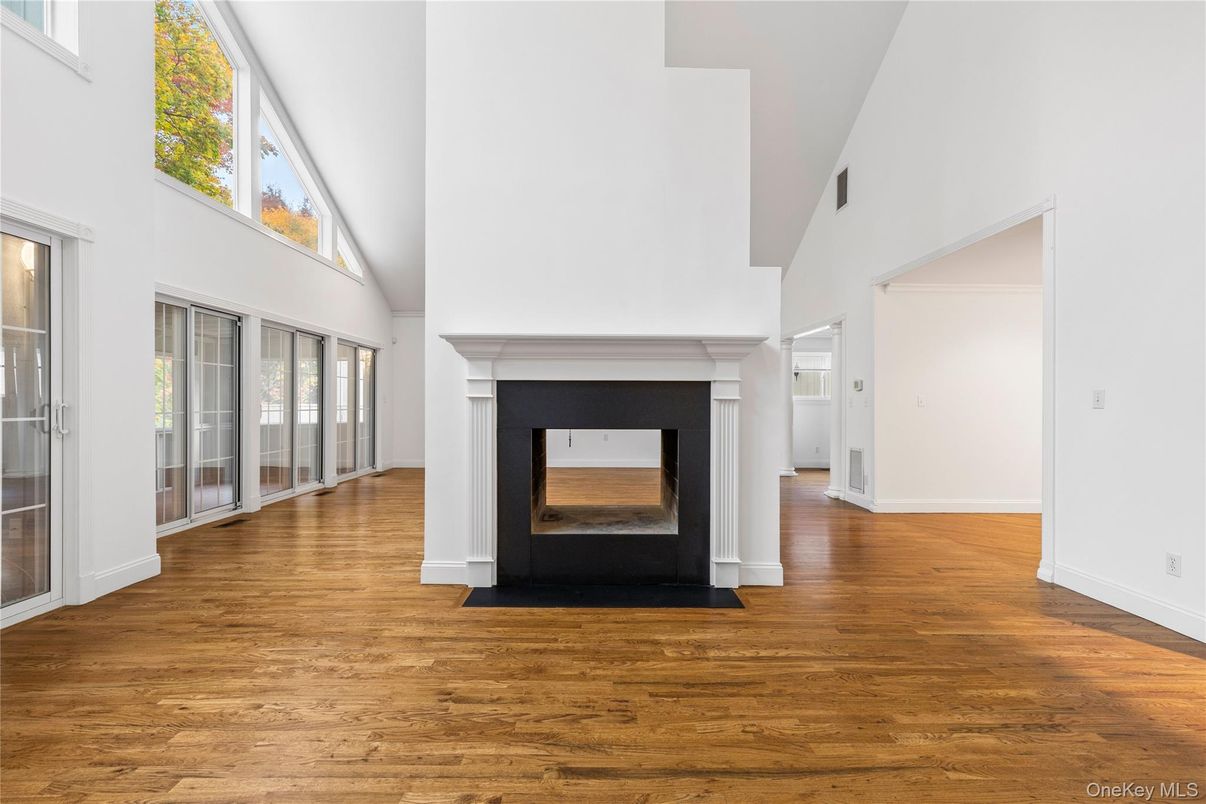 Fireplace, Interior, Wood Texture Flooring