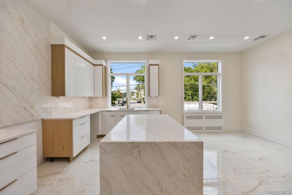 Interior, Kitchen, Marble, Marble Walls, Recessed Lighting
