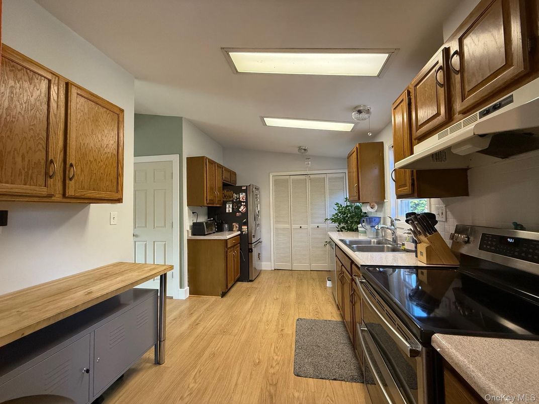 Interior, Kitchen, Wood Texture Flooring
