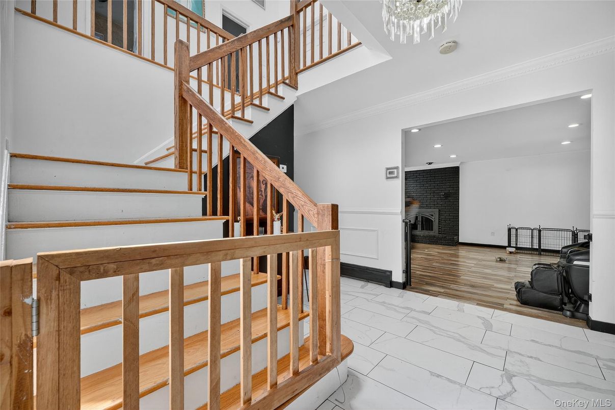 Fireplace, Interior, Marble, Recessed Lighting