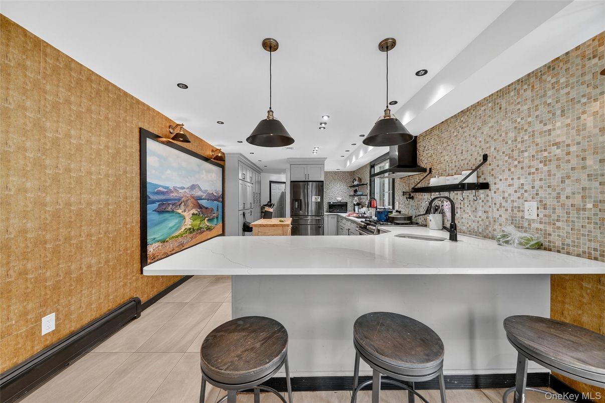 Interior, Kitchen, Pendant Lights, Recessed Lighting