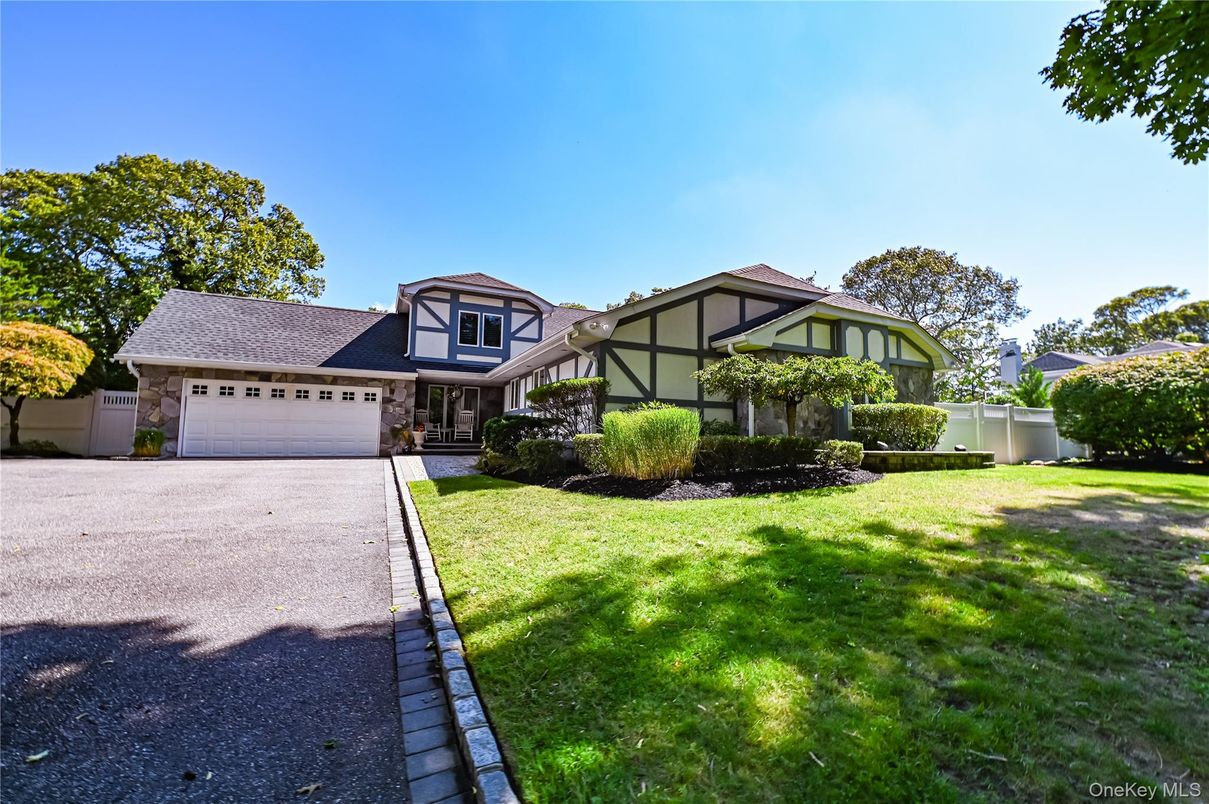 Attached, Backyard, Exterior, Facade, Tudor Revival