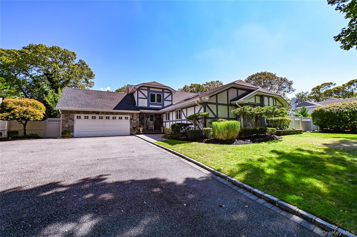 Attached, Backyard, Exterior, Facade, Tudor Revival