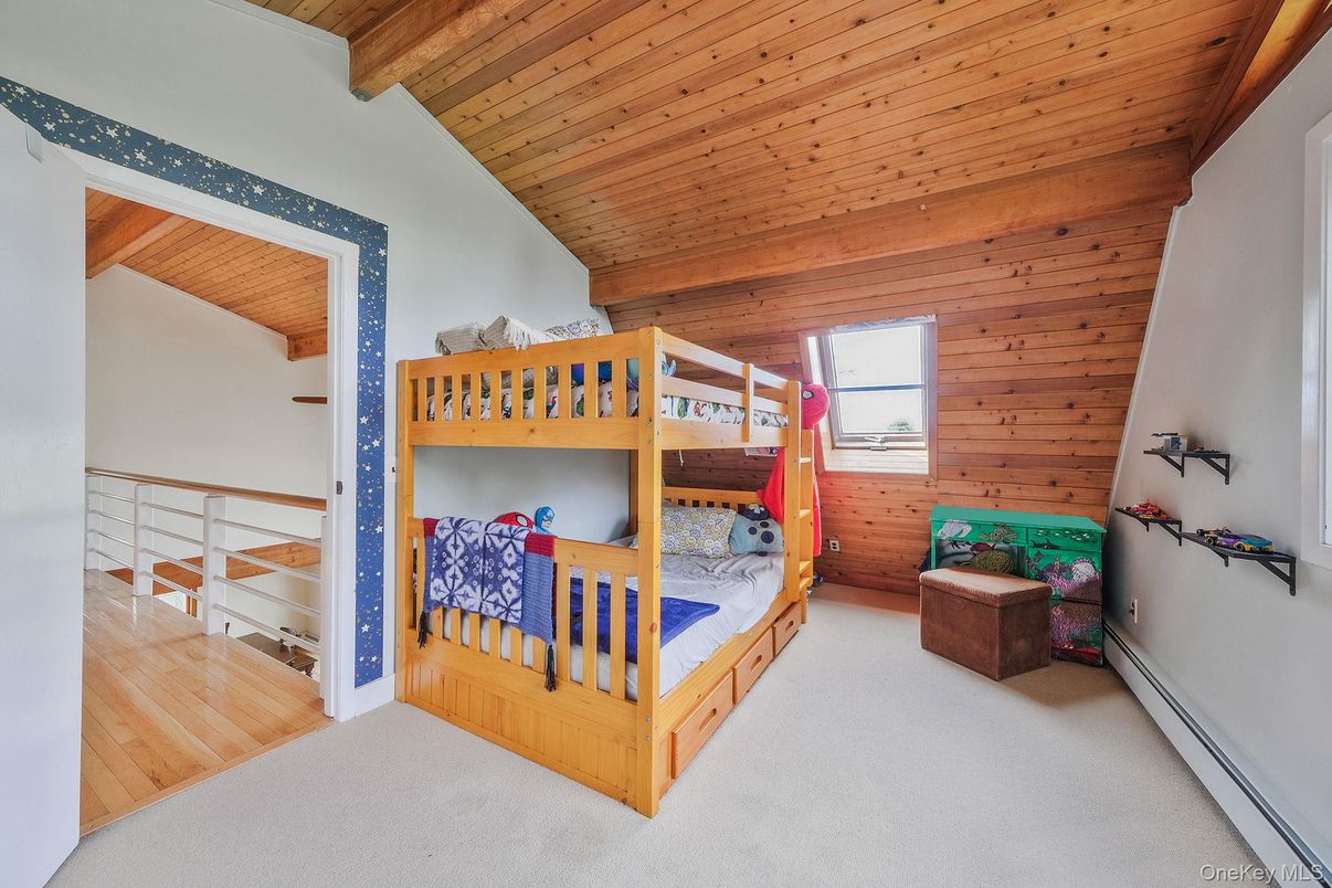 Bedroom, Interior, Wooden Beams, Wooden Ceilings, Wooden Walls