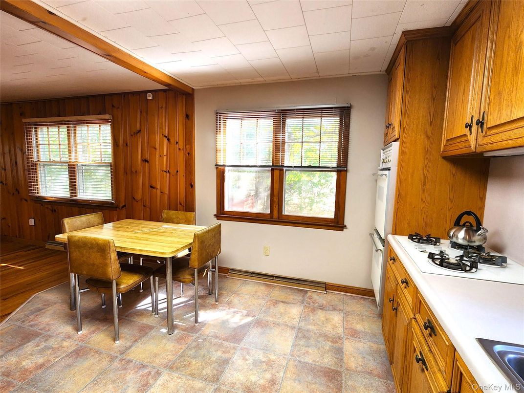 Dining room, Interior, Kitchen, Wooden Walls