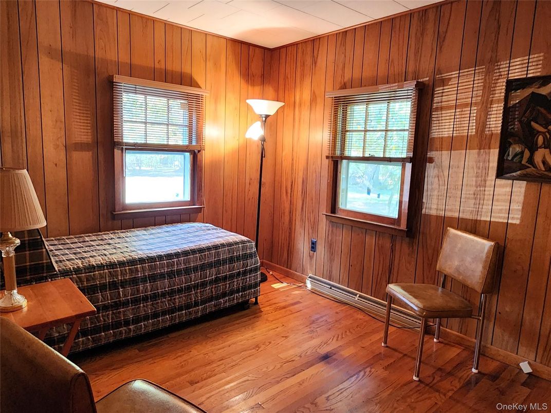 Bedroom, Interior, Wood Texture Flooring, Wooden Walls