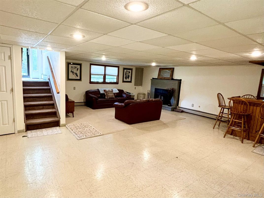 Fireplace, Interior, Living room, Recessed Lighting