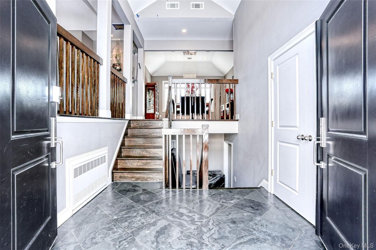 Chandelier, Interior, Marble, Recessed Lighting