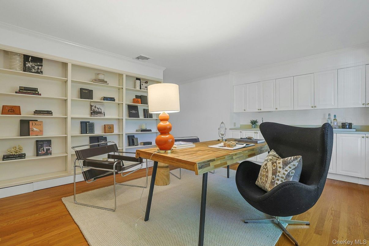 Home Office, Interior, Wood Texture Flooring