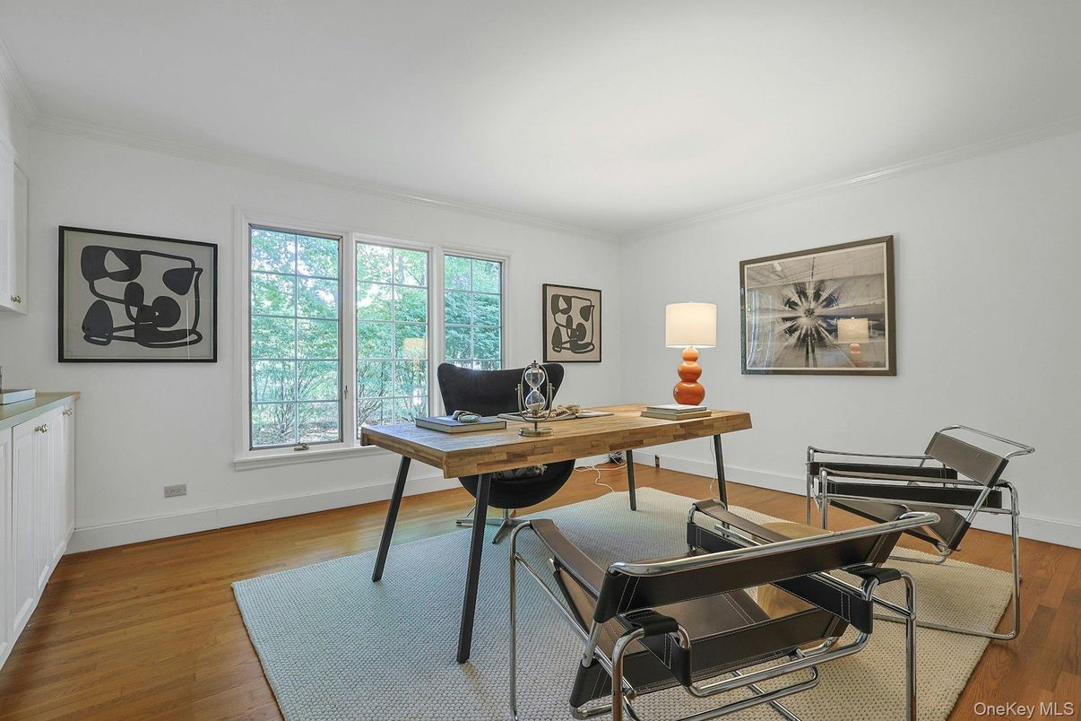 Home Office, Interior, Wood Texture Flooring