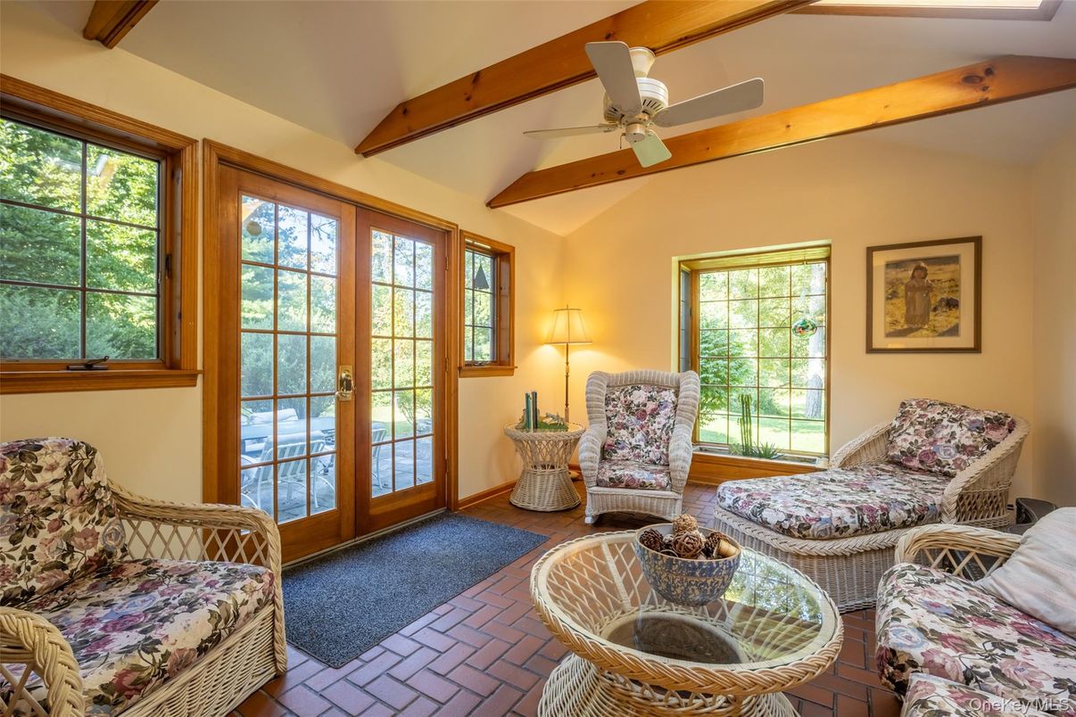 Interior, Living room, Wooden Beams