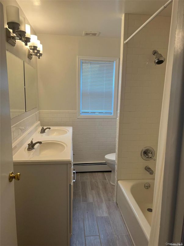 Bathroom, Interior, Wood Texture Flooring
