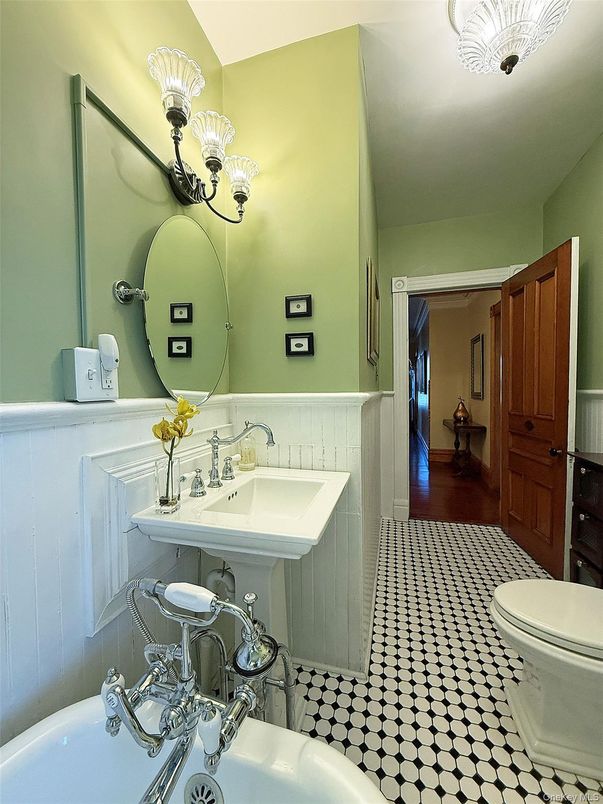 Bathroom, Interior, Wood Texture Flooring