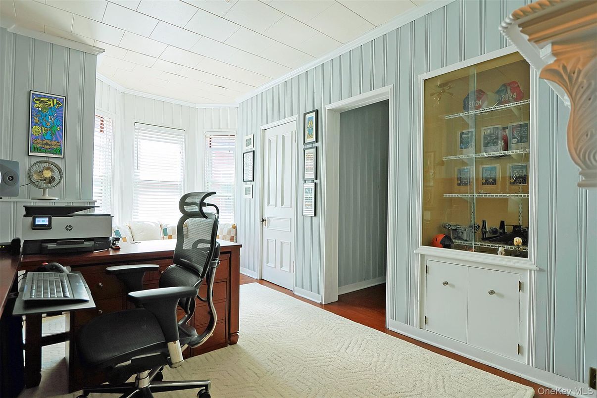 Home Office, Interior, Wood Texture Flooring