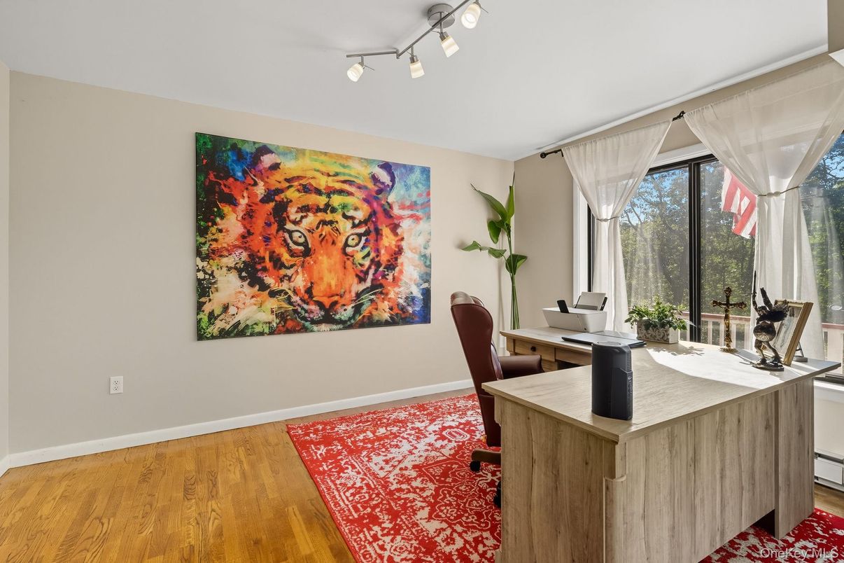 Home Office, Interior, Wood Texture Flooring