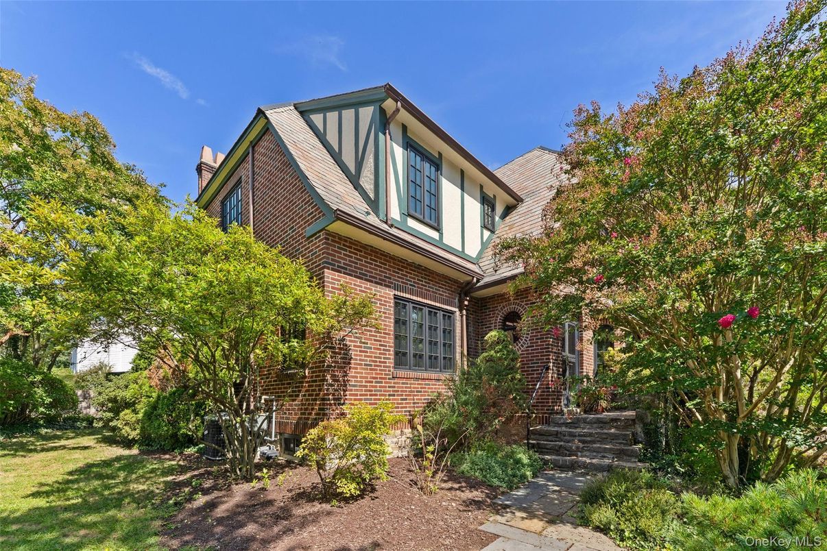 Exterior, Facade, Brick Facade, Tudor Revival