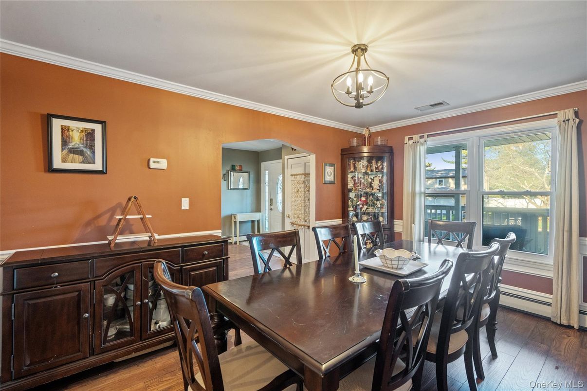 Dining room, Interior, Wood Texture Flooring