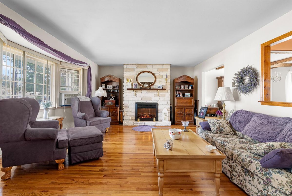 Fireplace, Interior, Living room, Stone Walls, Wood Texture Flooring