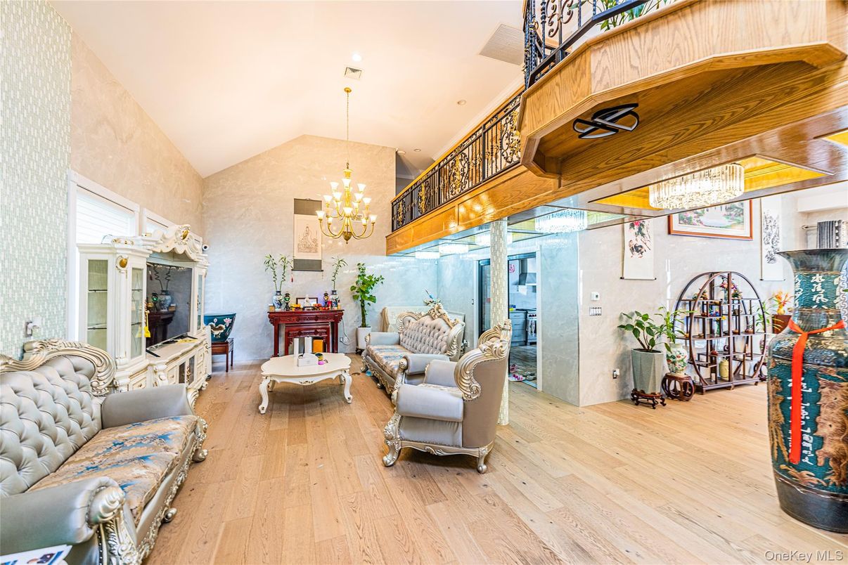 Chandelier, Interior, Living room, Pendant Lights, Wood Texture Flooring