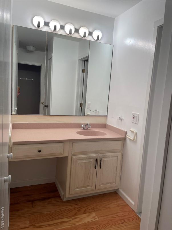 Bathroom, Dual Sink Vanities, Interior, Wood Texture Flooring