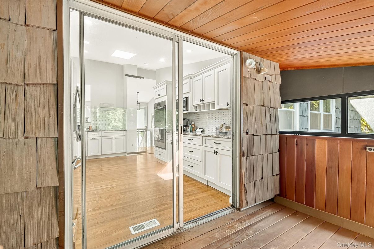 Interior, Kitchen, Recessed Lighting, Wooden Ceilings, Wood Texture Flooring