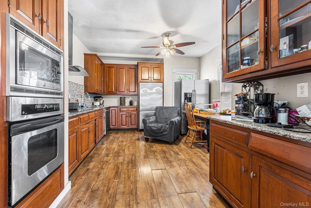 Interior, Kitchen, Wood Texture Flooring