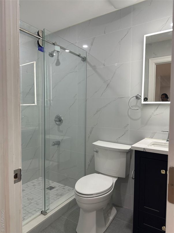 Bathroom, Glass Shower, Interior, Marble Walls