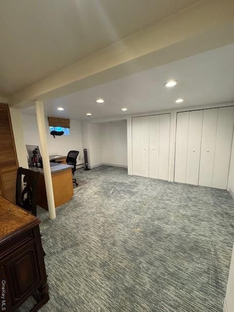 Home Office, Interior, Recessed Lighting