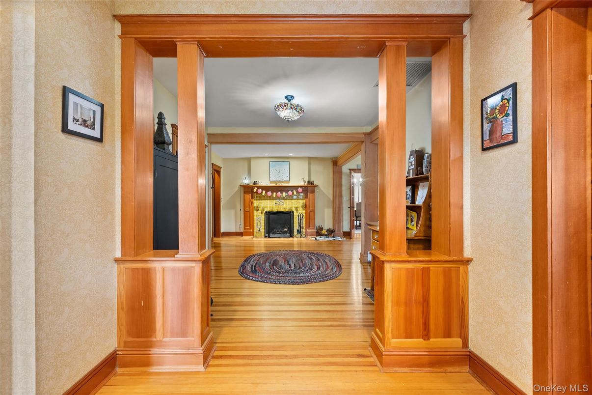 Fireplace, Interior, Wood Texture Flooring