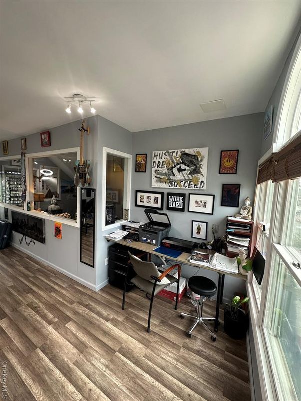 Home Office, Interior, Wood Texture Flooring