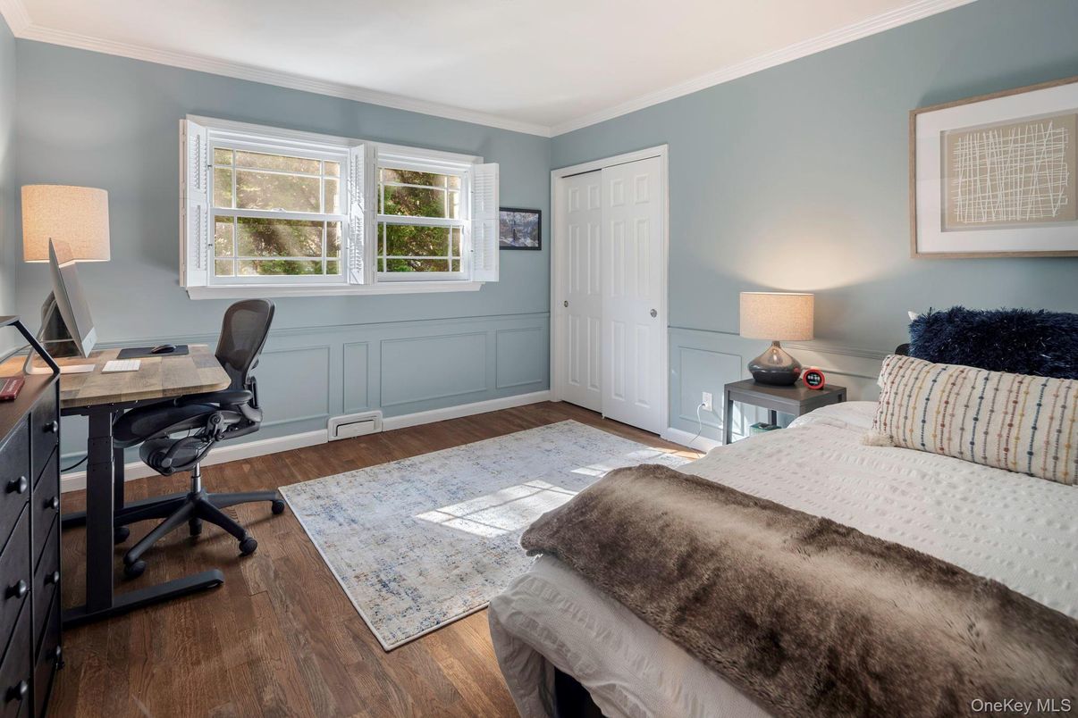 Bedroom, Home Office, Interior, Wood Texture Flooring
