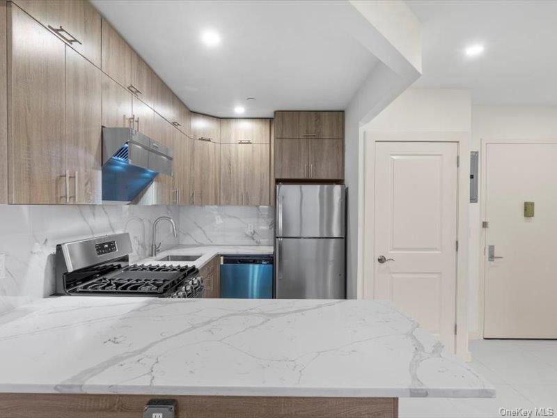 Interior, Kitchen, Recessed Lighting, Stainless Steel Appliances