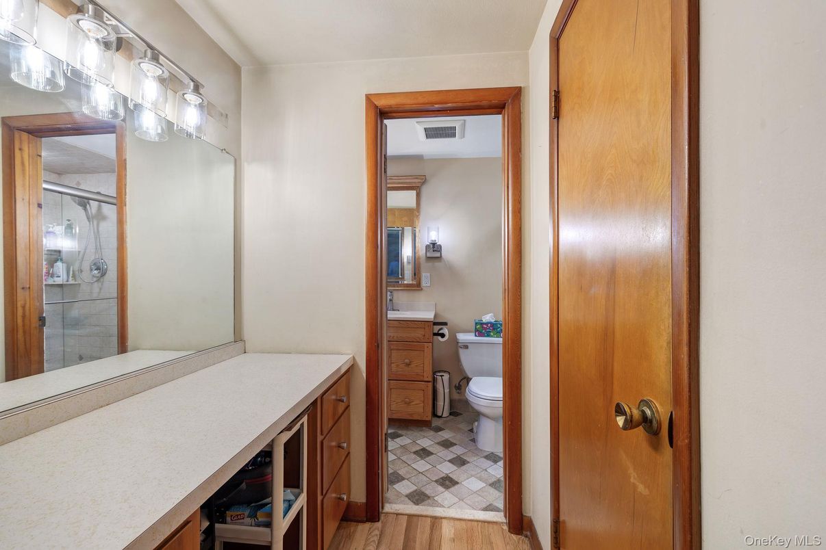 Bathroom, Interior, Wood Texture Flooring