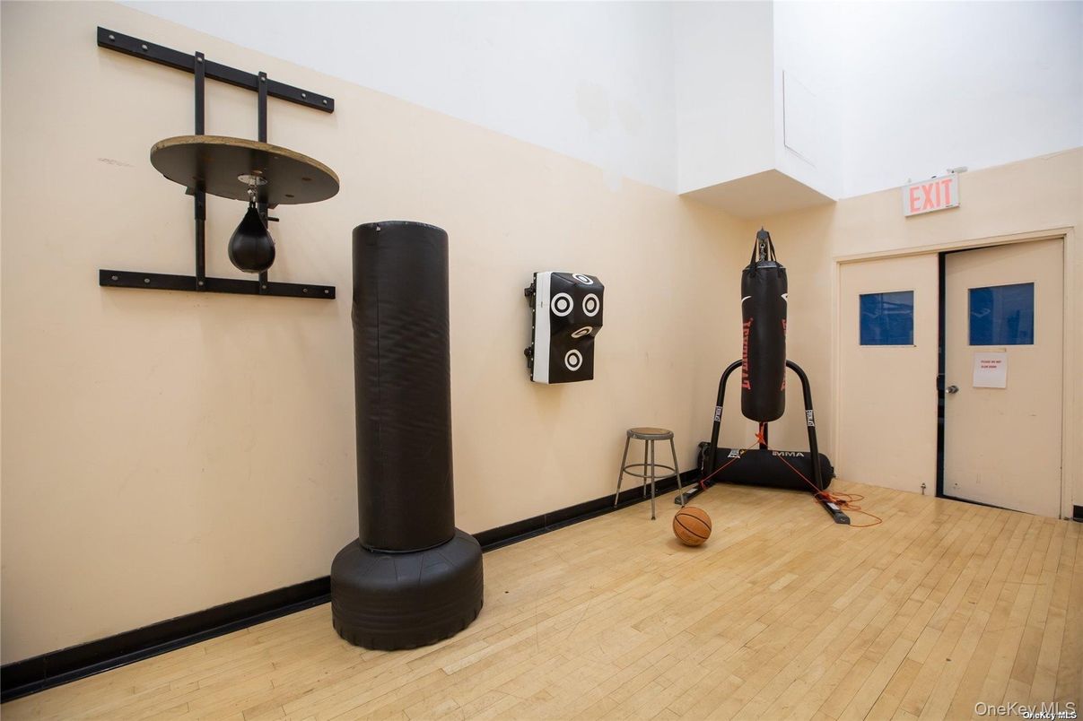 Fitness Equipment, Interior, Wood Texture Flooring