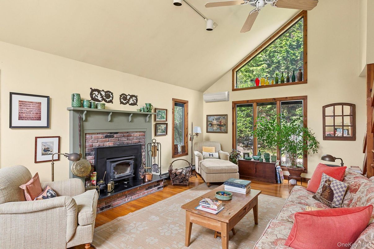 Fireplace, Interior, Living room, Wood Texture Flooring