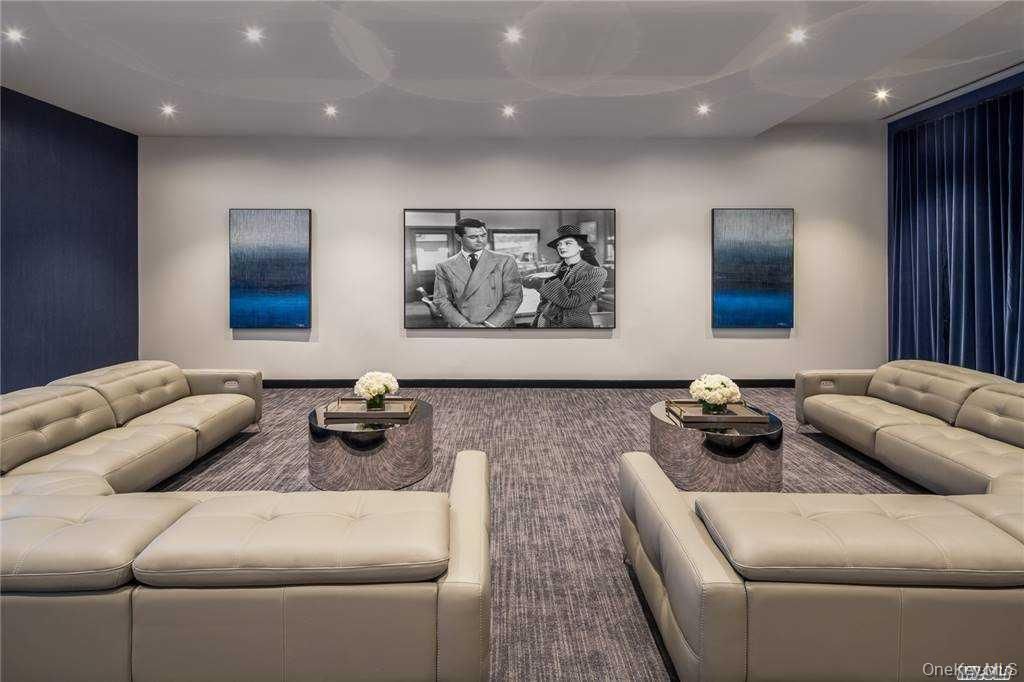 Interior, Living room, Recessed Lighting, Theatre Room